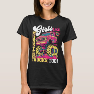 Camiseta Chicas Monstruo de Camiones Adorables También Les