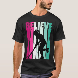 Camiseta Chicas Motivacionales Rosa Y Verde Hockey Creen C