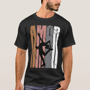 Camiseta Chicas Motivadores De Patinaje De Hielo Marrón Cut