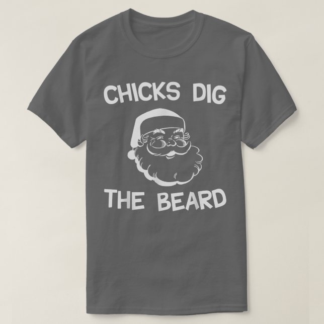 Camiseta Chicas Mueven La Barba, Amigos Navidades De Barba  (Diseño del anverso)