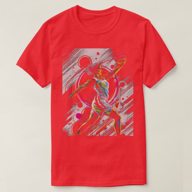 Camiseta Chicas mujeres Chicas de baloncesto (Diseño del anverso)