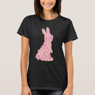 Camiseta Chicas mujeres conejitas de Pascua floridas flores