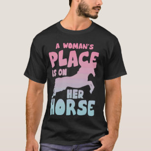 Camiseta Chicas Mujeres Equitación A Caballo 5