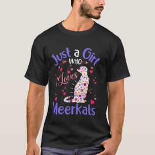 Camiseta Chicas Mujeres Suricatas Florales Solo Una Chica Q