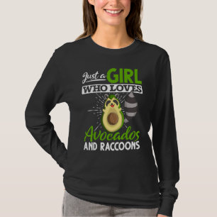 Camiseta Chicas Mujeres Trash Panda Animal Aguacate Rac
