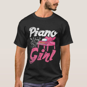 Camiseta Chicas músicos pianistas de orquesta entregan músi