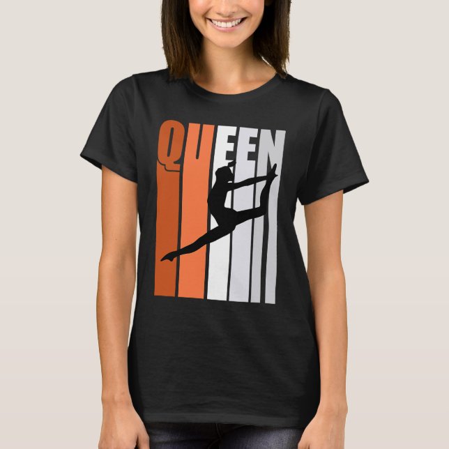 Camiseta Chicas Naranja Danza Reina Princesa Cumpleaños Det (Anverso)