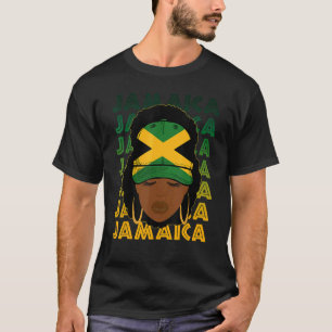 Camiseta Chicas negras jamaicanas bandera de Jamaica cabell