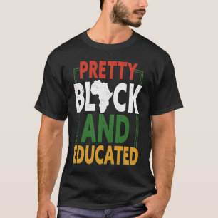 Camiseta Chicas negras y educadas bonitos Histo negro