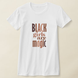 Camiseta chicas negros cita tipografía impresa
