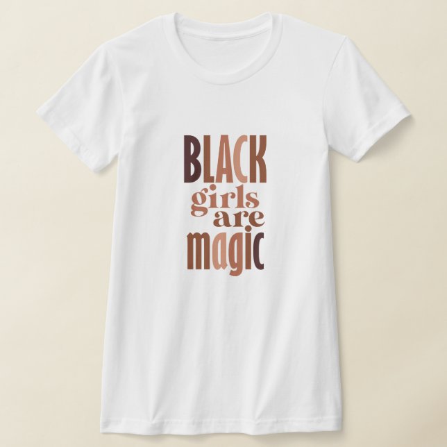 Camiseta chicas negros cita tipografía impresa (Distribución)