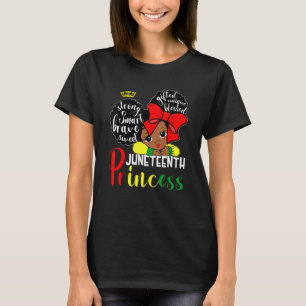 Camiseta Chicas negros niños afroamericanos del 19 de junio