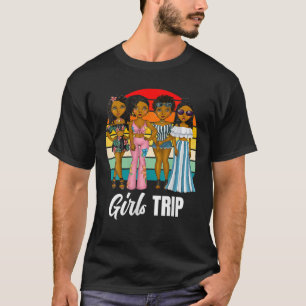 Camiseta Chicas negros recorren vacaciones de Melanin en Áf
