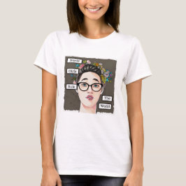 Camiseta Chicas nerviosos dominan el mundo