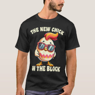 Camiseta Chicas Nuevos Chick En La Caza De Huevos En Bloque