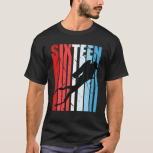 Camiseta Chicas O Niños Buceo Scuba 16 Años Mar Profundo