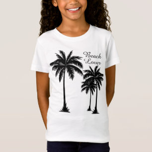 Camiseta Chicas Palm Tree Beach Lover Tropical