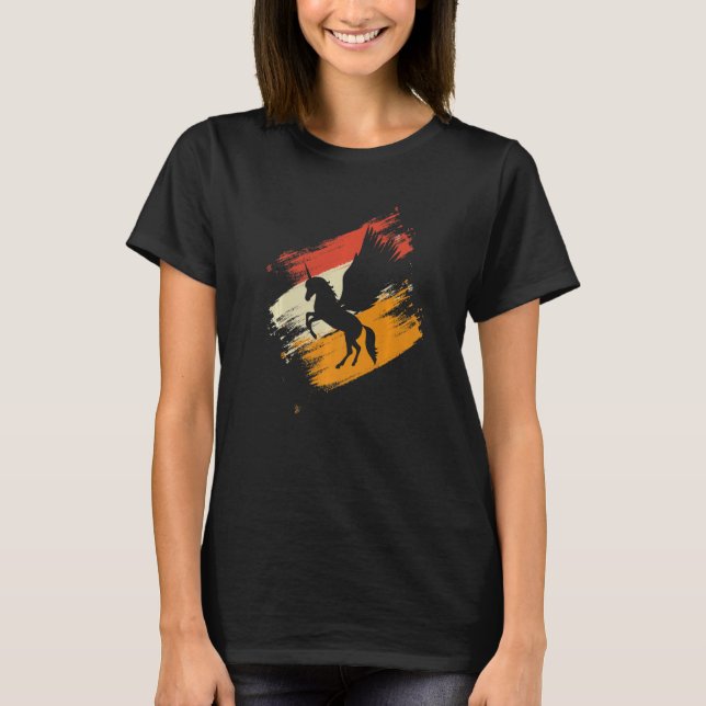 Camiseta Chicas Pegasus Unicornios - Retro Pegasos (Anverso)