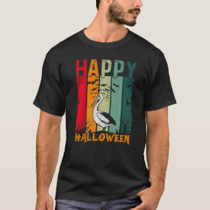 Camiseta Chicas Pelícanos Niños Estilo Retro Cena Halloween
