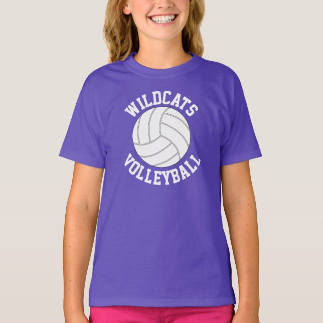 Camiseta Chicas Personalizado de voleibol nombre equipo / c (Anverso)