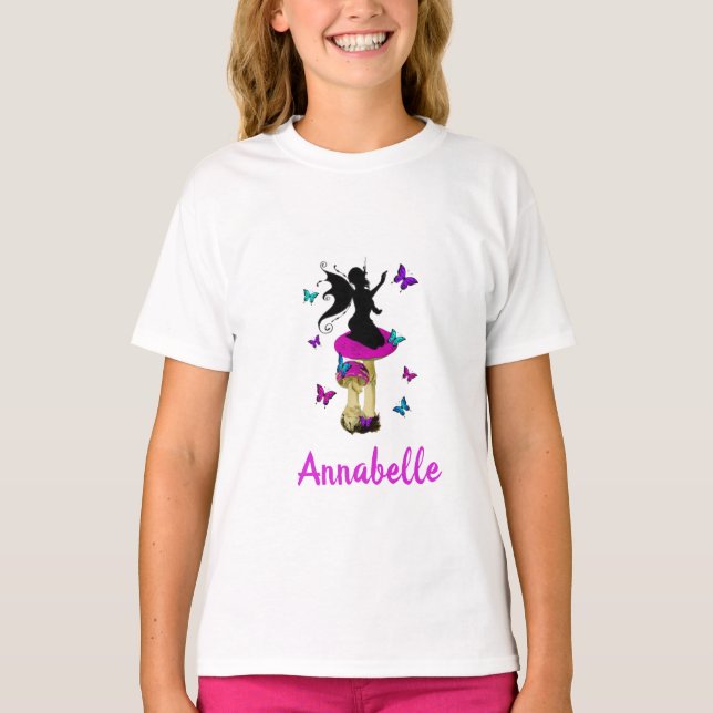 Camiseta Chicas Personalizado Nombre Personalizado Princesa (Anverso)