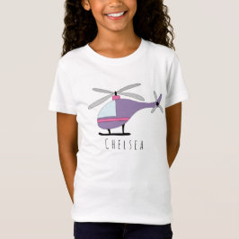 Camiseta Chicas personalizados Guay Helicóptero Avión y nom