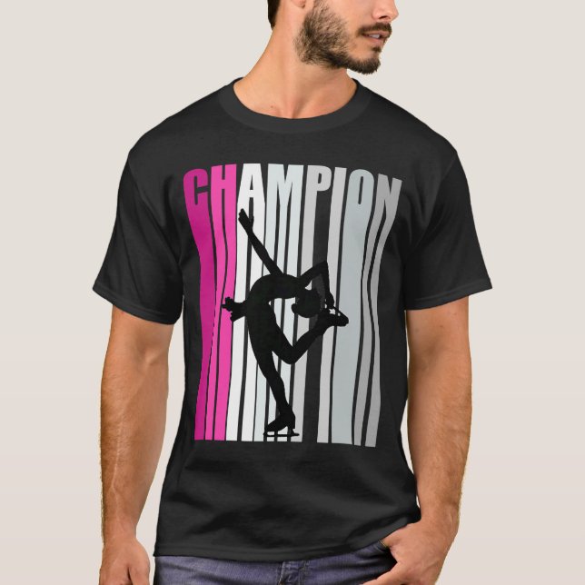 Camiseta Chicas Pie de Hielo Rosado Nacimiento Retro Presió (Anverso)