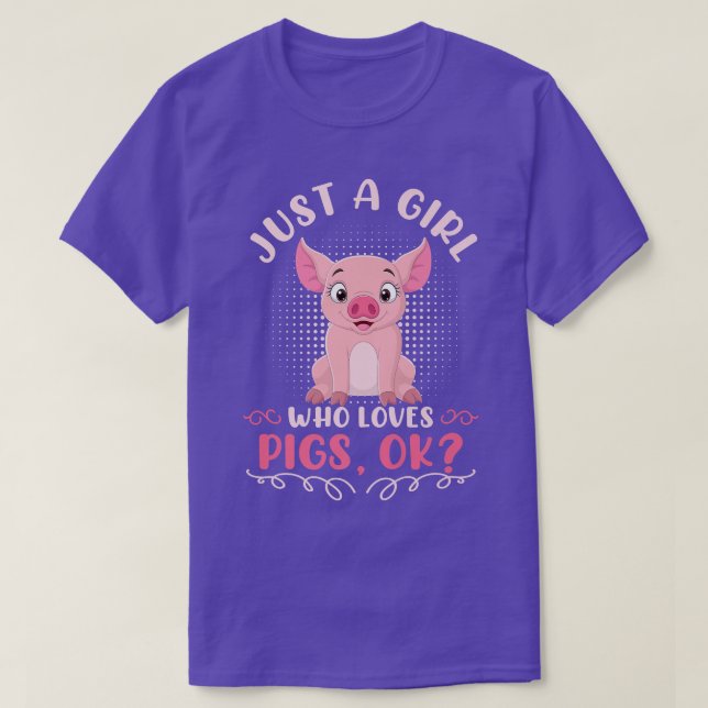 Camiseta Chicas Pig Lover Cute Piggy Premium (Diseño del anverso)