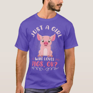 Camiseta Chicas Pig Lover Cute Piggy Premium