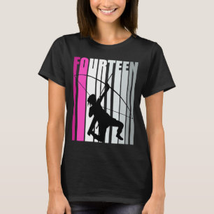 Camiseta Chicas Pinky Archery 14th Birthday Bow Arrow Arche