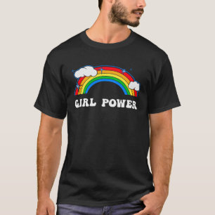 Camiseta Chicas Poderosas Chicas Lindas Vibra Rainbow Femin