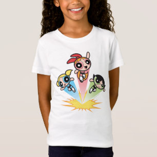Camiseta Chicas Powerpuff Lanzan Al Aire