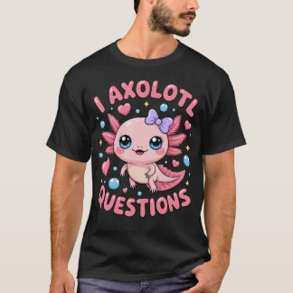 Camiseta Chicas Pregunto Axolotl Coquette Lazo Axolotl