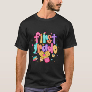 Camiseta Chicas Preppy Regreso a la Escuela 1er Grado Coque