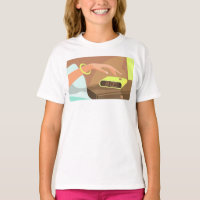 Chicas presionando con la mano el botón de sondeo 