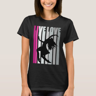 Camiseta Chicas Purple Love Dance Birthday Retro Vintage Di