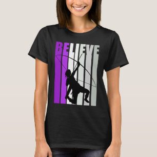 Camiseta Chicas Purple Retro Fan de flechas de arco de cump