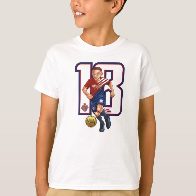 Camiseta Chicas que cambian el juego #18 Soccer (Anverso)