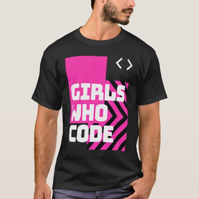 Camiseta Chicas que codifican el equipo cool (Anverso)