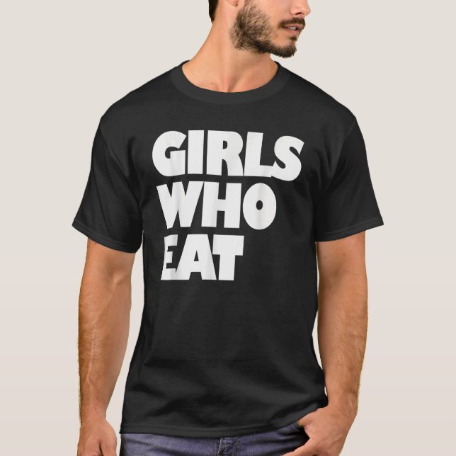 Camiseta Chicas que comen gimnasia y nutrición (Anverso)