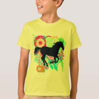 Chicas que galopan la silueta del caballo