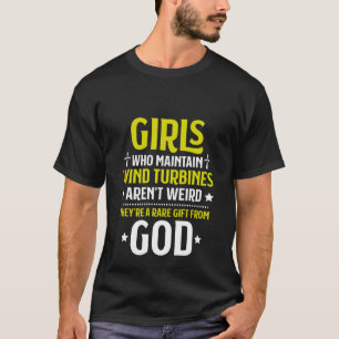 Camiseta Chicas que mantienen la tecnología de turbinas eól