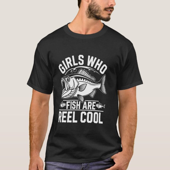 Camiseta Chicas que pescan son muy cool (Anverso)