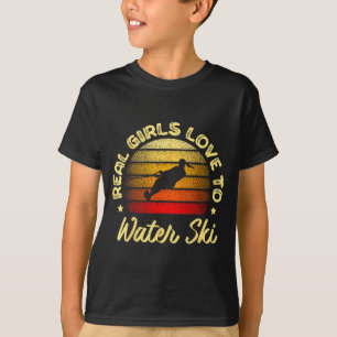 Camiseta Chicas reales aman esquiar en el agua esquiador ac