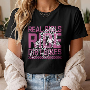 Camiseta Chicas Reales Andan en Motocicletas de Motocross