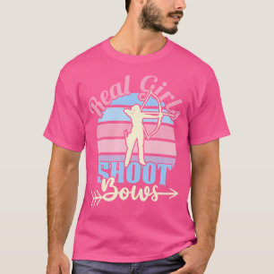 Camiseta Chicas reales disparan a divertidas mujeres tirote