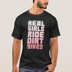 Camiseta Chicas reales en bicicleta conducen motocicletas s
