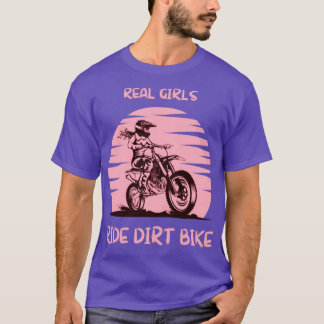 Camiseta chicas reales montan motocross lover