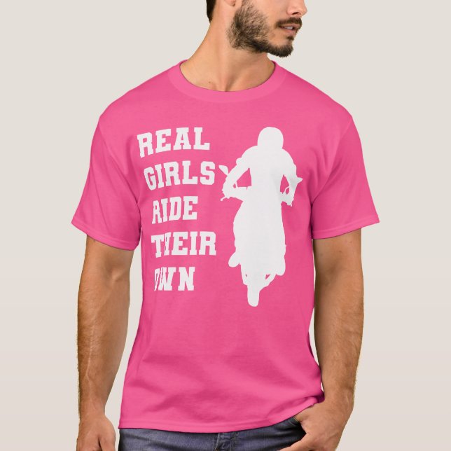 Camiseta Chicas reales montan sus propias motocicletas (Anverso)