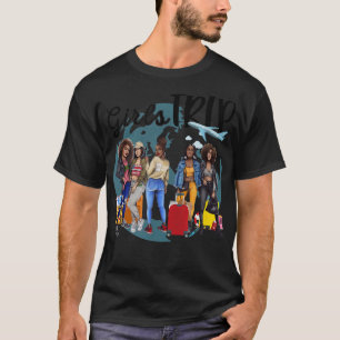 Camiseta Chicas recorren a la reina Melanin, afroamericana